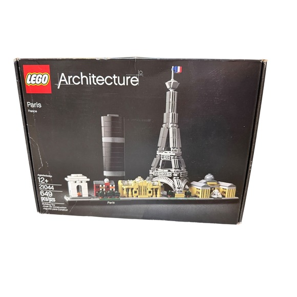LEGO Architecture Skylines Paris Louvre Museum Eiffel Tower 21044 Building Kit - Picture 13 of 13